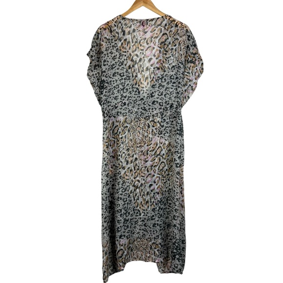 SO Leopard Kimono Duster One Size - Picture 3 of 7